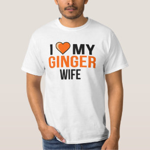 Camiseta Amo a mi esposa del jengibre