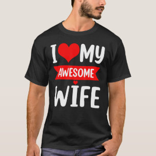 Camiseta Amo a mi esposa Día de San Valentín de corazón roj