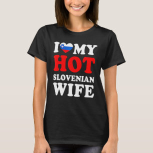 Camiseta Amo a mi esposa eslovena caliente