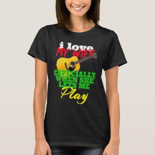 CAMISETA AMO A MI ESPOSA ESPECIALMENTE ME DEJA JUGAR ACOUST