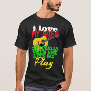 CAMISETA AMO A MI ESPOSA ESPECIALMENTE ME DEJA JUGAR ACOUST