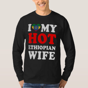 Camiseta Amo a mi esposa etíope caliente