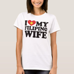 Camiseta Amo a mi esposa filipina
