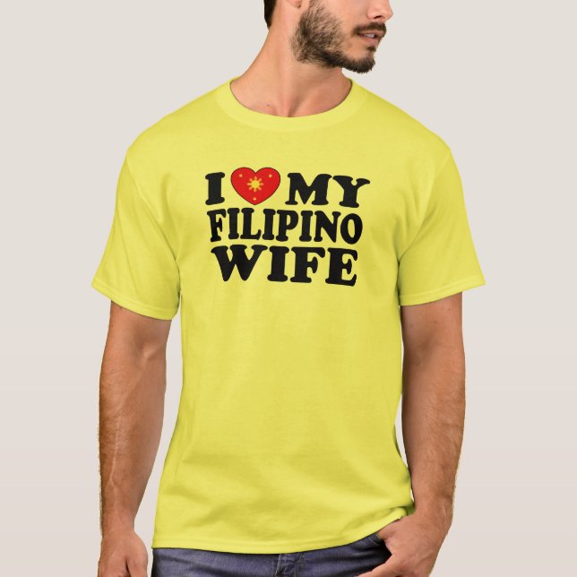Camiseta Amo a mi esposa filipina (Anverso)