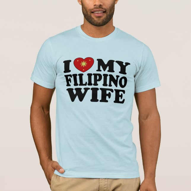 Camiseta Amo a mi esposa filipina (Anverso)
