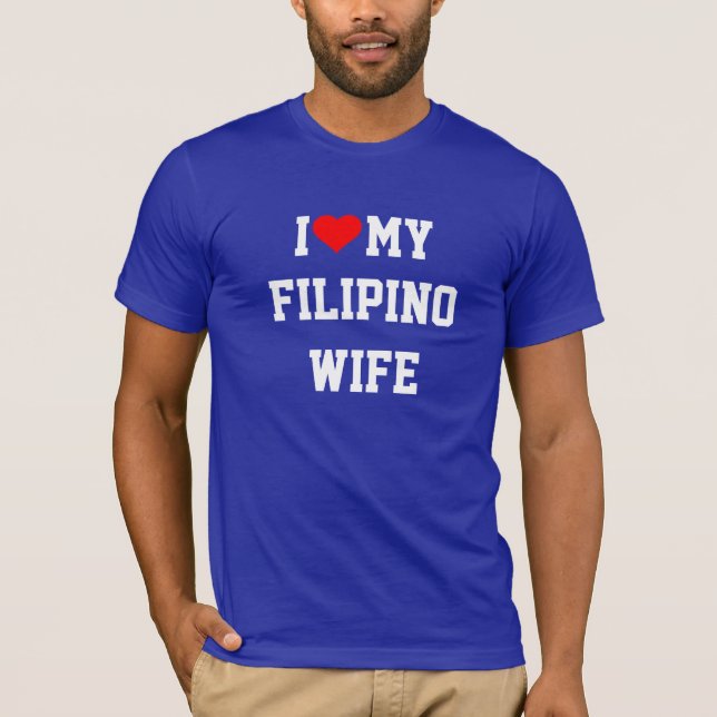Camiseta Amo a mi esposa filipina  (Anverso)