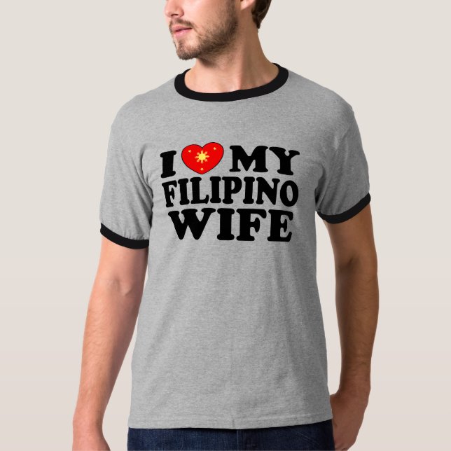 Camiseta Amo a mi esposa filipina (Anverso)