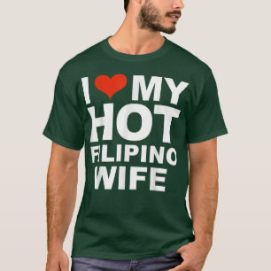 Camiseta Amo a mi esposa filipina sexy casada con un esposo