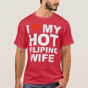 Camiseta Amo a mi esposa filipina sexy casada con un esposo