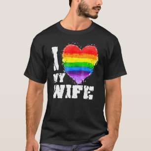 Camiseta Amo A Mi Esposa Gay Lgbt Lesbian