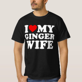 Camiseta Amo a mi esposa Ginger