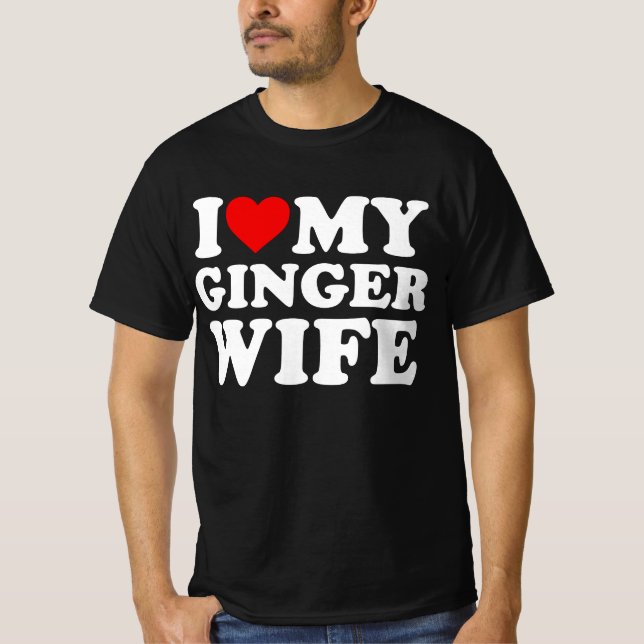 Camiseta Amo a mi esposa Ginger (Anverso)