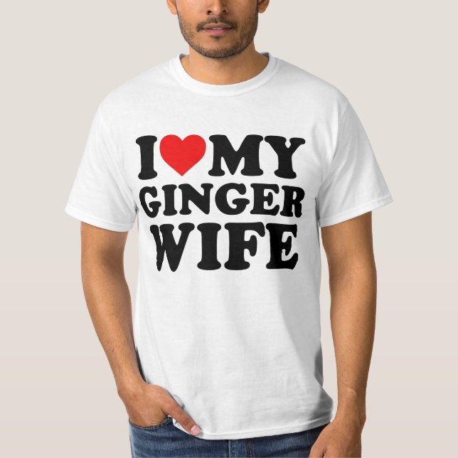 Camiseta Amo a mi esposa Ginger (Anverso)