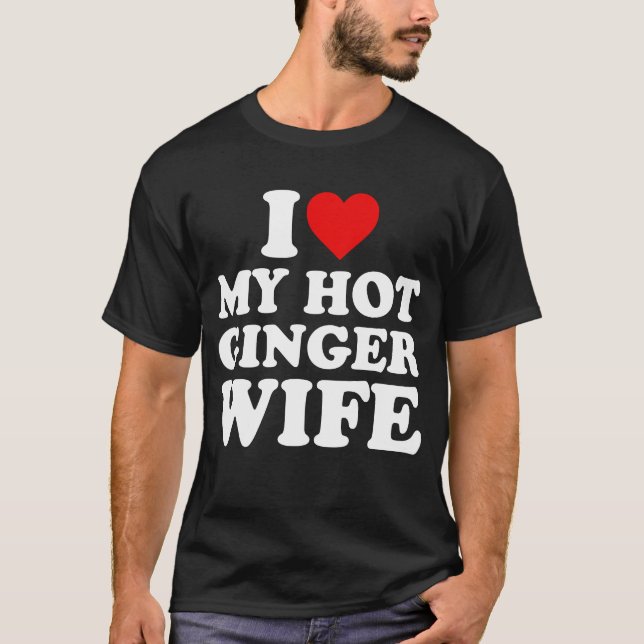 Camiseta Amo a mi esposa Ginger (Anverso)