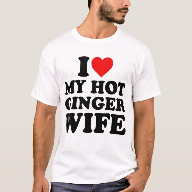 Camiseta Amo a mi esposa Ginger (Anverso)