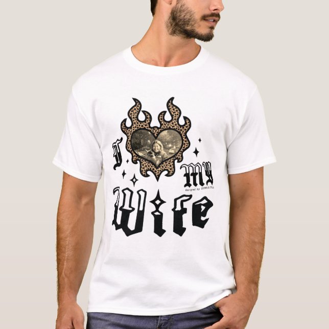 Camiseta Amo a mi esposa - Guepardo - DingusDesign  (Anverso)