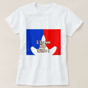 Camiseta "Amo a mi esposa" Impresión artística