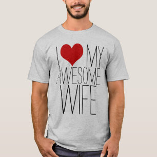 Camiseta Amo A Mi Esposa Increíble, El día de San Valentín 