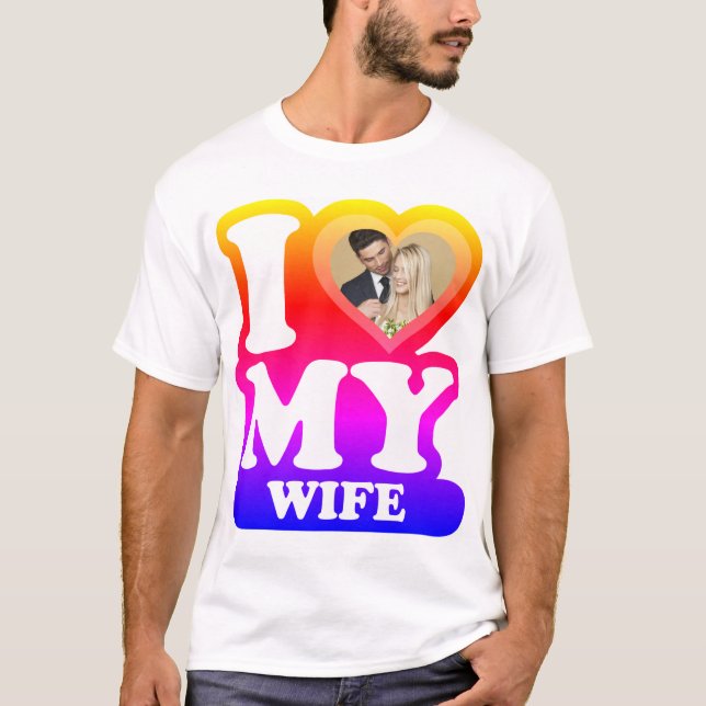 Camiseta Amo a mi esposa Ipanema - foto Personalizado perso (Anverso)