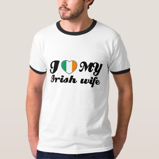 Camiseta Amo a mi esposa irlandesa (Anverso)
