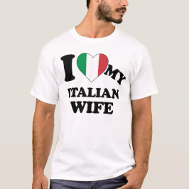 Camiseta Amo a mi esposa italiana