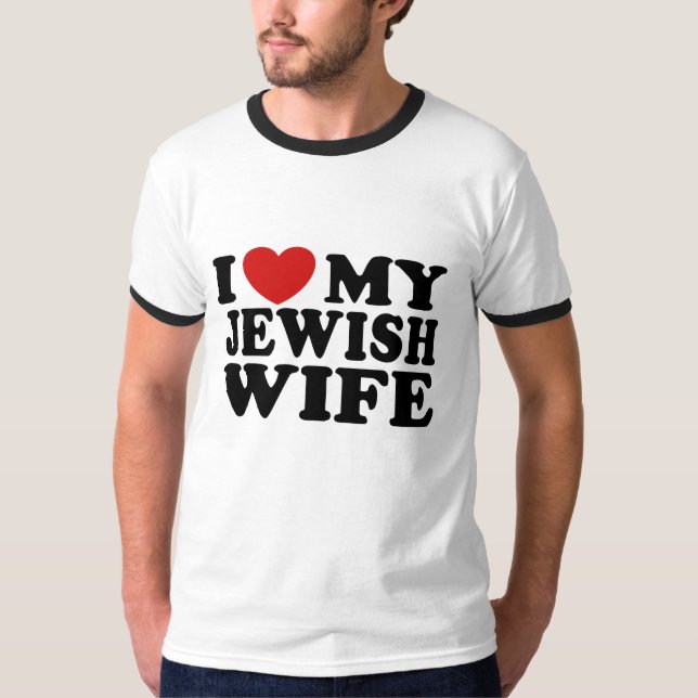 Camiseta Amo a mi esposa judía (Anverso)
