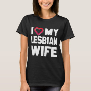CAMISETA AMO A MI ESPOSA LESBIANA - BLANCO - .PNG