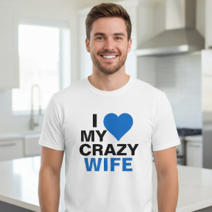 Camiseta Amo a mi esposa loca