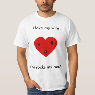 Camiseta Amo a mi esposa, me rompe el corazón