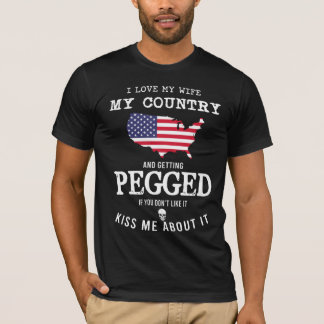 Camiseta Amo a mi esposa mi país y me embellecen