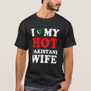 Camiseta Amo a mi esposa paquistaní caliente