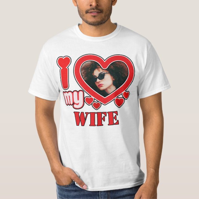 Camiseta Amo A Mi Esposa Personalizada (Anverso)
