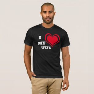 Camiseta Amo a mi esposa Personalizado