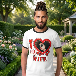Camiseta Amo a mi esposa Personalizado