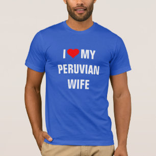 Camiseta Amo a mi esposa peruana
