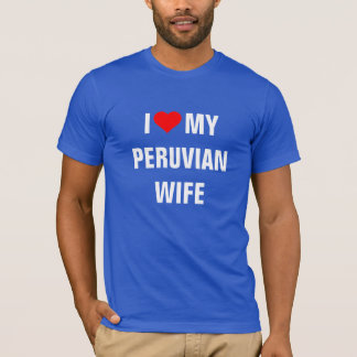 Camiseta Amo a mi esposa peruana