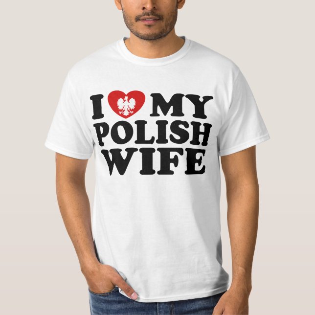 Camiseta Amo a mi esposa polaca (Anverso)