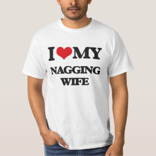 Camiseta Amo a mi esposa que regaña