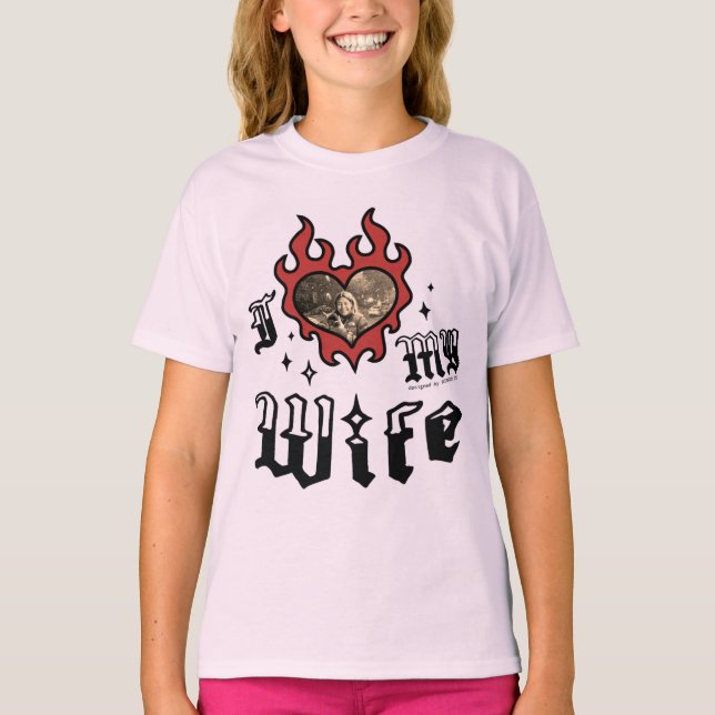 Camiseta Amo a mi esposa - Rojo - DingusDesign  (Anverso)