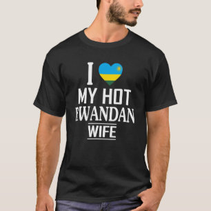 Camiseta Amo a mi esposa ruandesa CALIENTE
