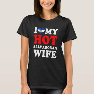 Camiseta Amo a mi esposa salvadoreña caliente