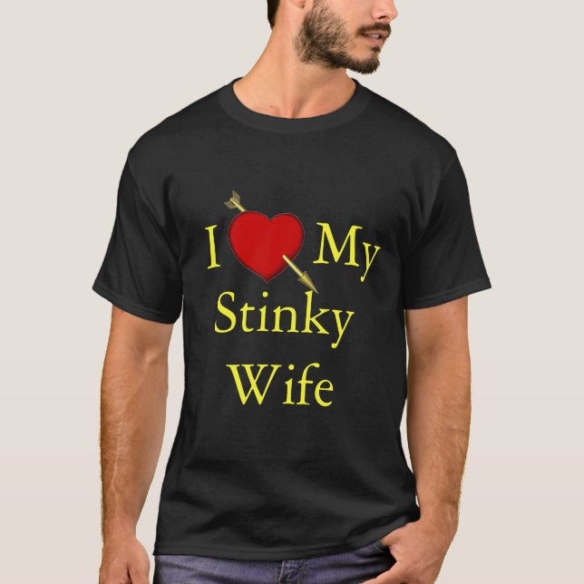 Camiseta Amo a mi esposa Stinky (Anverso)