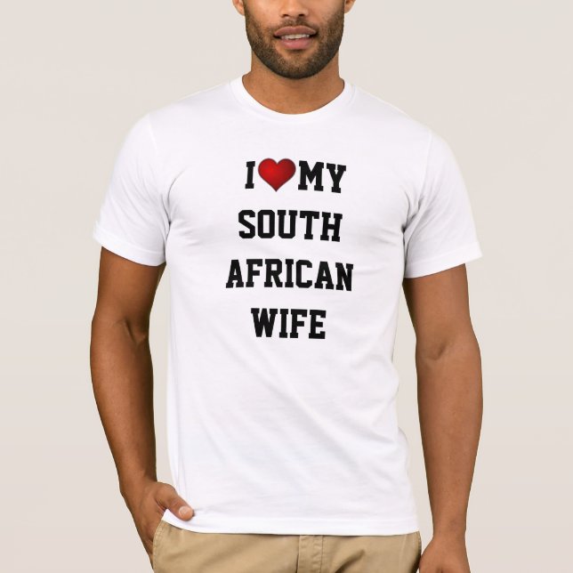 Camiseta Amo a mi esposa sudafricana (Anverso)