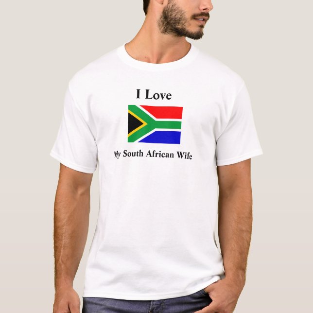 Camiseta Amo a mi esposa sudafricana (Anverso)