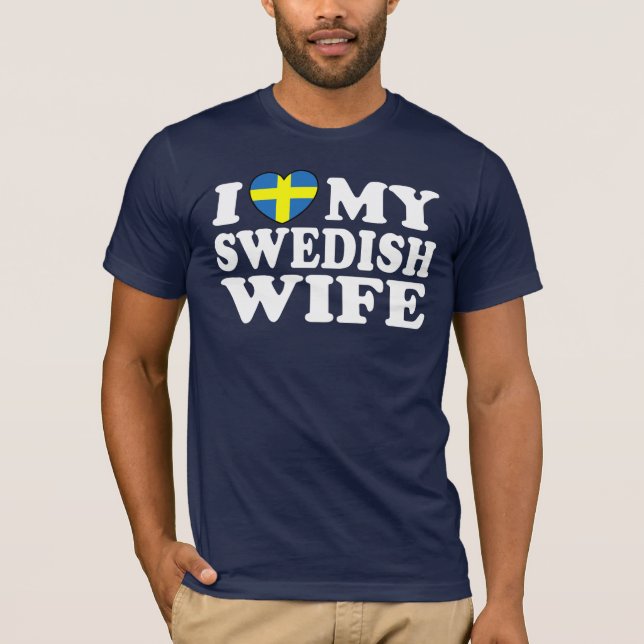 Camiseta Amo a mi esposa sueca (Anverso)