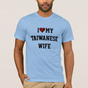 Camiseta Amo a mi esposa taiwanesa,
