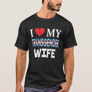 Camiseta Amo a mi esposa transgénero LGBT Lesbiana Arcoíris