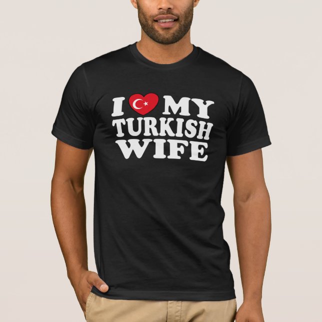 Camiseta Amo a mi esposa turca (Anverso)