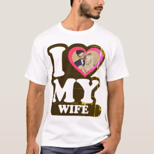 Camiseta Amo a mi esposa Vendredi - Foto Personalizado
