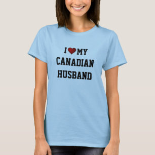 Camiseta Amo a mi esposo canadiense